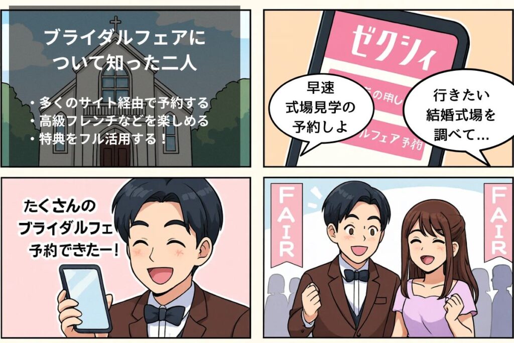 STEP3|行きたい会場を決めて、ブライダルフェアで比較する