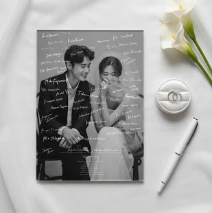 結婚証明書 ゲスト参加型 フォトキャンバスの実例2