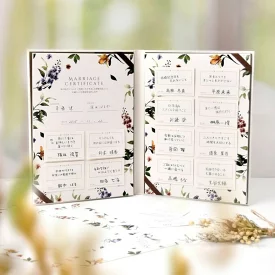 結婚証明書 ゲスト参加型 誓いの言葉リクエスト型の実例2