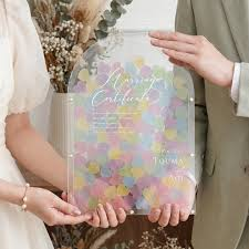 結婚証明書 ゲスト参加型 ウェディングドロップスの実例1