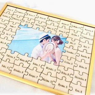 結婚証明書 ゲスト参加型 パズル型の実例1