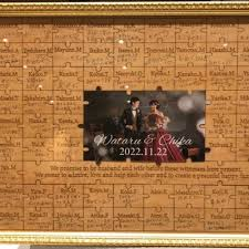 結婚証明書 ゲスト参加型 パズル型の実例3