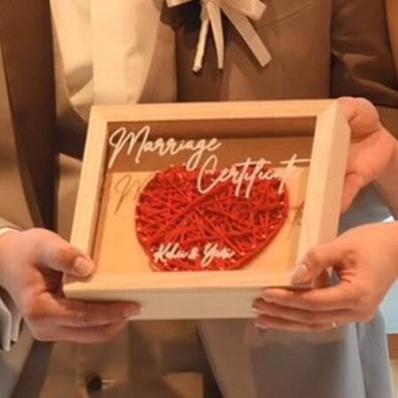 結婚証明書 ゲスト参加型 ストリングアート1