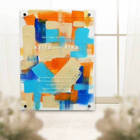 結婚証明書 ゲスト参加型 ウェディングキャンバス／キャンバスアート3