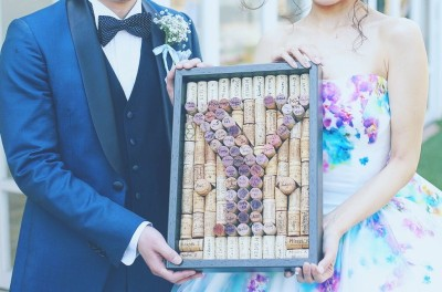 結婚証明書 ゲスト参加型 ワインコルク、木箱1