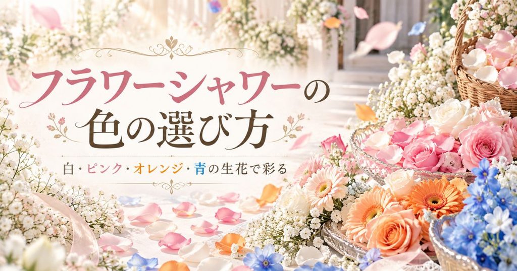 フラワーシャワーのおすすめの色は？選び方解説